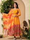 Jf 030 Tebby Orgenza With Embroidery Sequence Work Gown